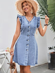 Sleeveless Denim Dress