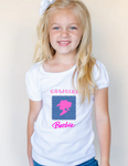 Denim Patch Cowgirl Barbie T-Shirt for Girls