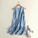 Sleeveless Denim Dress