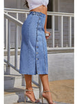 High Waist Denim Skirt