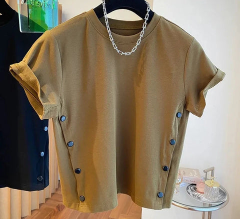 Button Loose Top