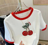 Cherry Knitted T-Shirt