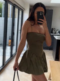 Fashion Slip Mini Tutu Dress Women Chic Patchwork Backless Ball Gown Short Dresses Female Summer Bodycon Evening Party Vestidos