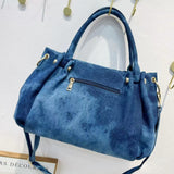 Crystal Denim Handbag