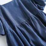 Mini Pleated Denim Dress