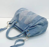 Crystal Denim Handbag