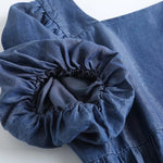 Mini Pleated Denim Dress