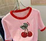 Cherry Knitted T-Shirt