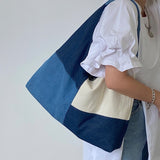 Denim Patchwork Handbag