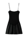 Fashion Slip Mini Tutu Dress Women Chic Patchwork Backless Ball Gown Short Dresses Female Summer Bodycon Evening Party Vestidos