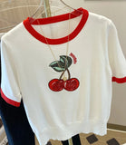 Cherry Knitted T-Shirt