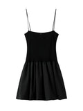 Fashion Slip Mini Tutu Dress Women Chic Patchwork Backless Ball Gown Short Dresses Female Summer Bodycon Evening Party Vestidos