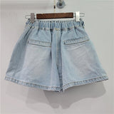 Diamonds High Waist Denim Shorts