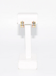 3 Tone Huggie Hoop Earrings