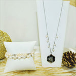 Silver Flower Necklace