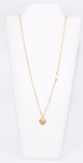 Golden Heart Necklace and Earrings Set -Girls