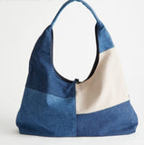 Denim Patchwork Handbag