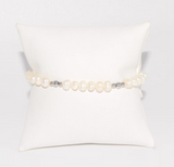 Silver Pearls Bracelet