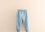 Elastic Bow Denim Pants