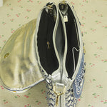 Diamond Denim Shoulder Bag