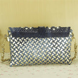 Diamond Denim Shoulder Bag