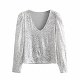 Silver Chic Blouse