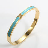 Enamel Color Bangle Women