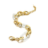 Acrylic and Gold Links Bracelets