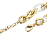 Acrylic and Gold Links Bracelets