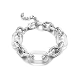 Acrylic and Gold Links Bracelets