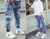 Elastic waist Teen Boys Jeans