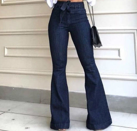 High Waist Bellbottom Jeans