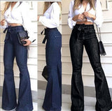 High Waist Bellbottom Jeans