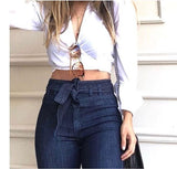 High Waist Bellbottom Jeans