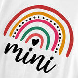 Rainbow Tshirt Mommy and Me