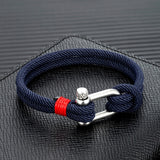 Men's Nautical Double Strand U Bracelet