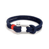 Men's Nautical Double Strand U Bracelet